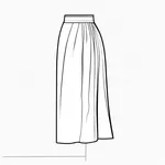 long white skirt image